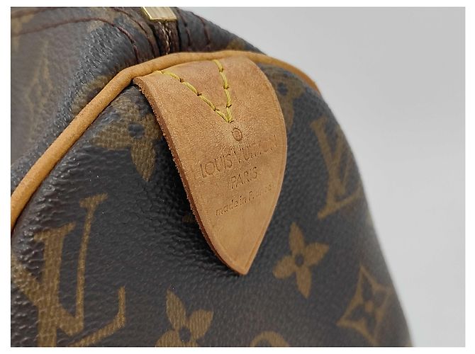 Louis Vuitton Speedy Handtasche aus Monogramm-Canvas 30 Braun - Ansicht 4