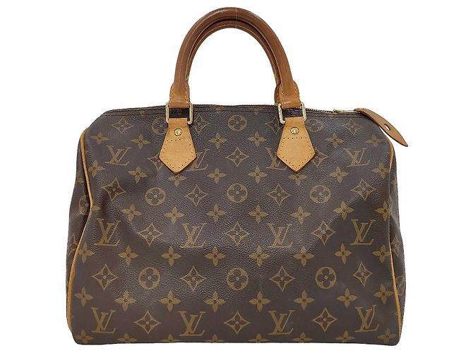 Louis Vuitton Speedy Handtasche aus Monogramm-Canvas 30 Braun - Ansicht 6