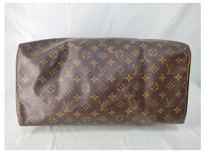 Borsa a mano Speedy Louis Vuitton in tela Monogram 30 Beige - vista 5