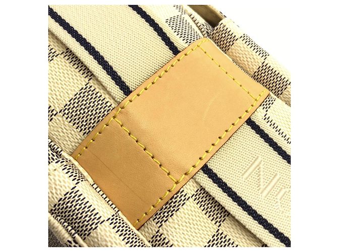 Borsa a Spalla Naviglio Damier Azur di Louis Vuitton Blu - vista 4