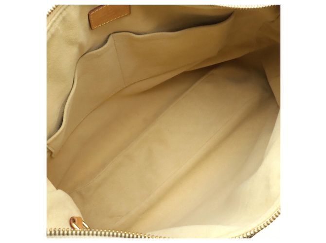 Borsa Tote Louis Vuitton Damier Azur Evora MM Crudo - vista 8