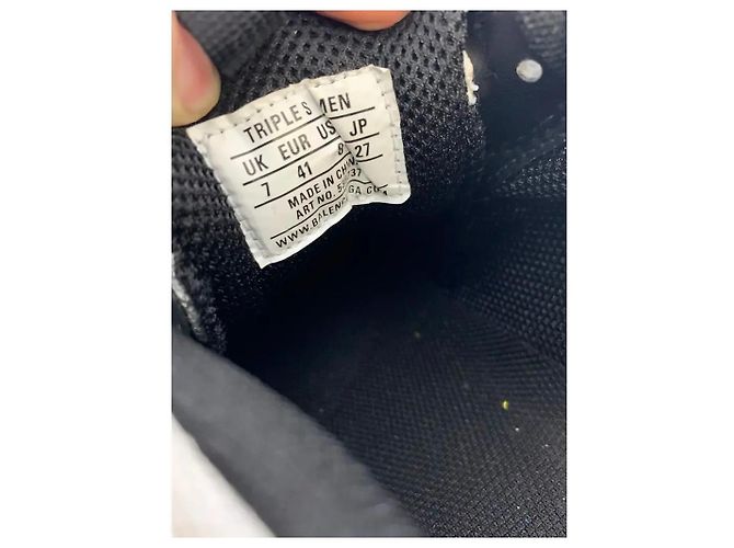 Sneakers Balenciaga Triple S Bianco e Nero - vista 6