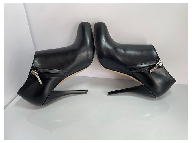 Tacchi in pelle nera Christian Dior Nero - vista 5