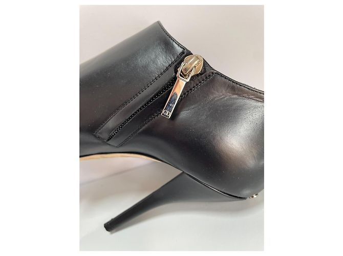 Tacchi in pelle nera Christian Dior Nero - vista 6