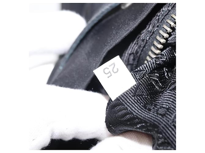 Prada Double Pocket Drawstring Tessuto Schwarz - Ansicht 7