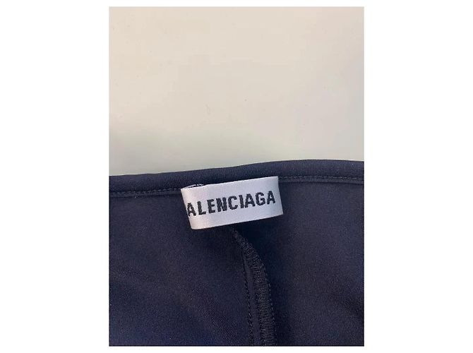 Balenciaga Set Tuta Nera e Vestito Trasparente Nero - vista 5