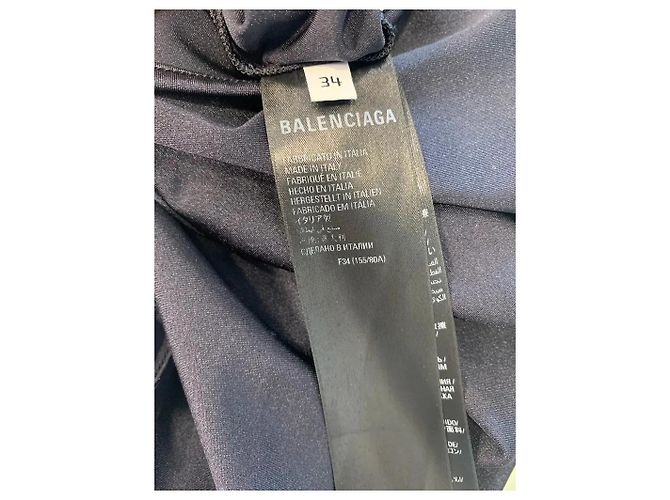Balenciaga Set Tuta Nera e Vestito Trasparente Nero - vista 6