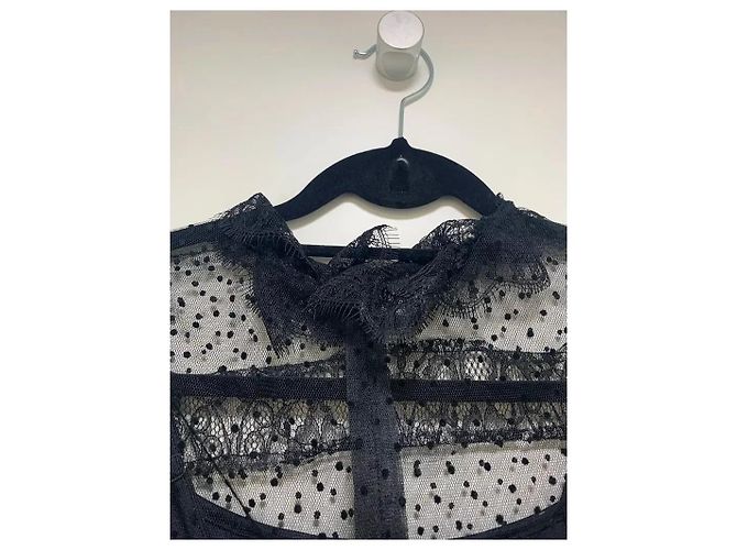 Balenciaga Set Tuta Nera e Vestito Trasparente Nero - vista 9