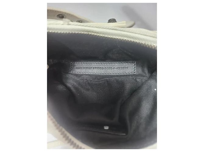 Balenciaga Borsa a Spalla Le Cagole Small in Denim Bianco - vista 7
