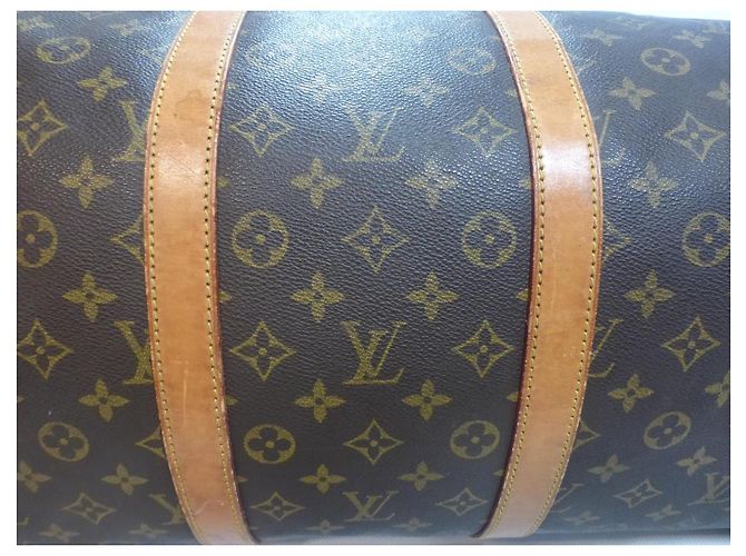 Louis Vuitton Keepall 55 Monogram Bolso de Viaje Castaño - vista 14