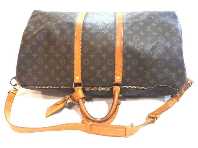 Louis Vuitton Keepall 55 Monogram Bolso de Viaje Castaño - vista 16