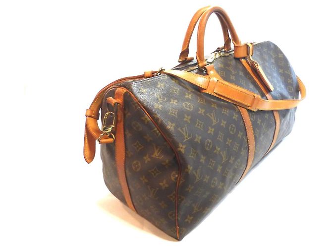 Louis Vuitton Keepall 55 Monogram Bolso de Viaje Castaño - vista 7