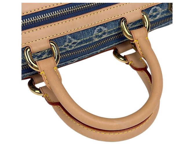 Borsa Boston Neo Speedy Louis Vuitton Blu - vista 13