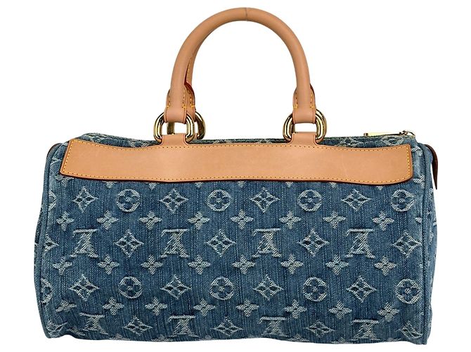Borsa Boston Neo Speedy Louis Vuitton Blu - vista 3