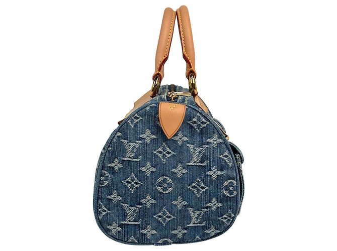 Borsa Boston Neo Speedy Louis Vuitton Blu - vista 4