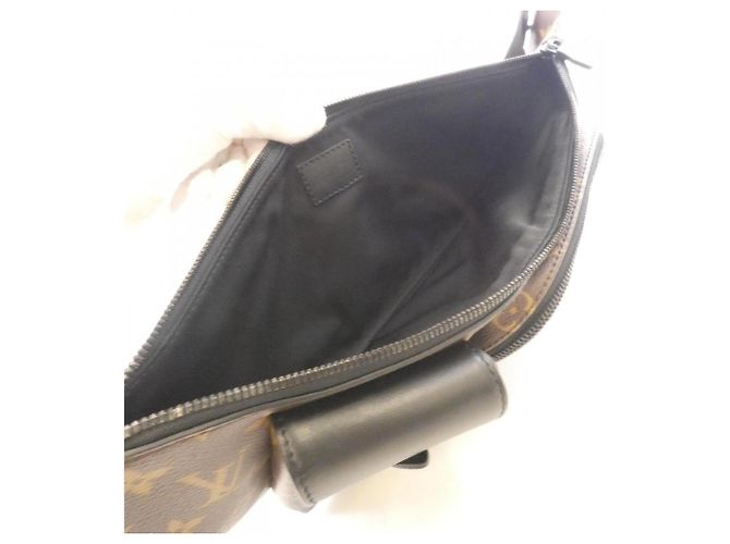 Bumbag Borsa a Spalla Monogram Macassar Louis Vuitton Marrone Nero - vista 7