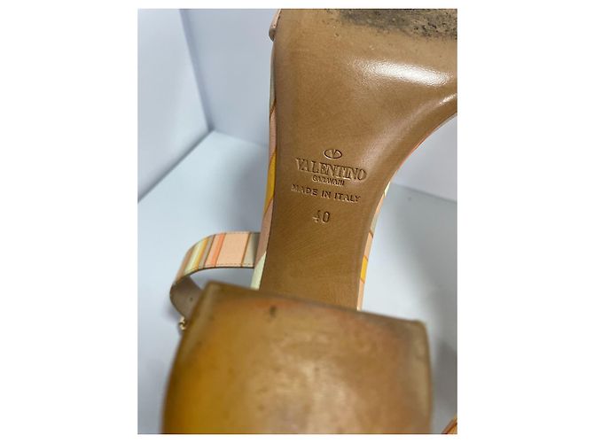 Sandali in pelle Valentino Garavani arcobaleno Multicolore - vista 10