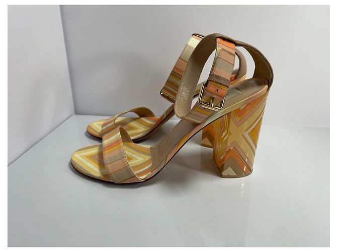 Sandali in pelle Valentino Garavani arcobaleno Multicolore - vista 2