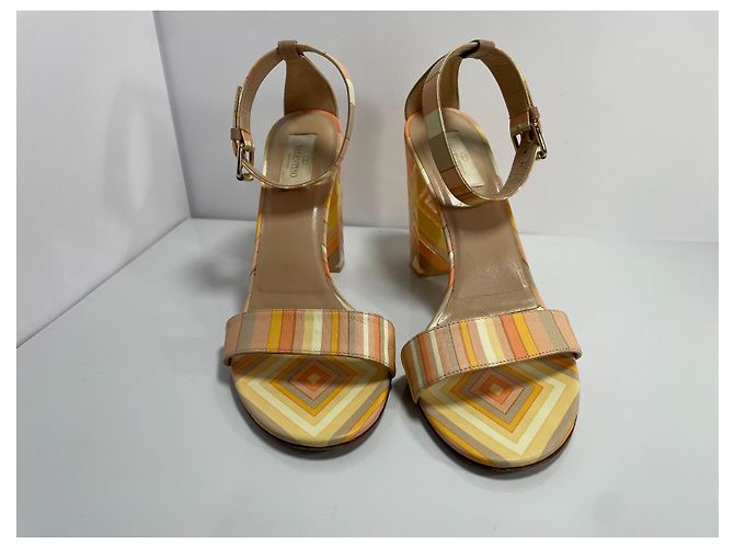 Sandali in pelle Valentino Garavani arcobaleno Multicolore - vista 3
