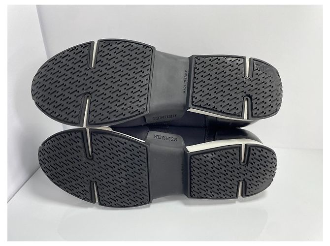 Sneakers Hermès Neoprene Nere Nero - vista 8