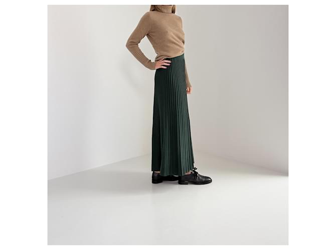 Falda midi plisada Weekend Max Mara verde oscuro - vista 6