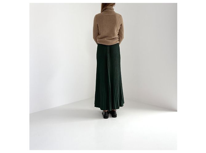 Falda midi plisada Weekend Max Mara verde oscuro - vista 7
