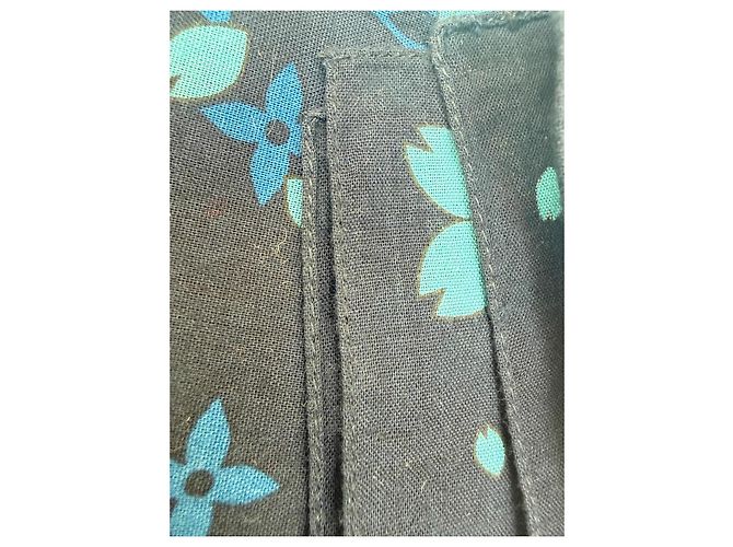 Louis Vuitton Bufanda de Algodón Monograma Takashi Murakami Azul Azul oscuro - vista 11