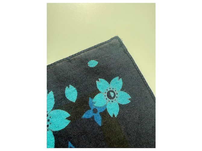 Louis Vuitton Bufanda de Algodón Monograma Takashi Murakami Azul Azul oscuro - vista 5