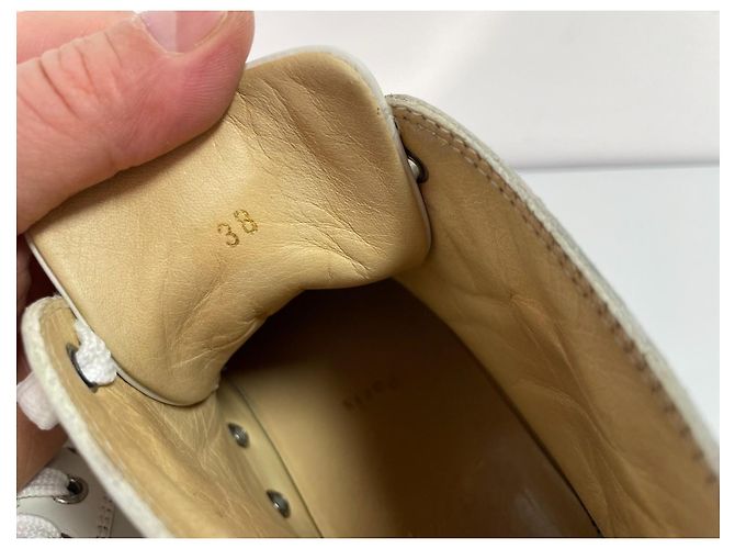 Christian Louboutin Leder Sneaker Weiß - Ansicht 10