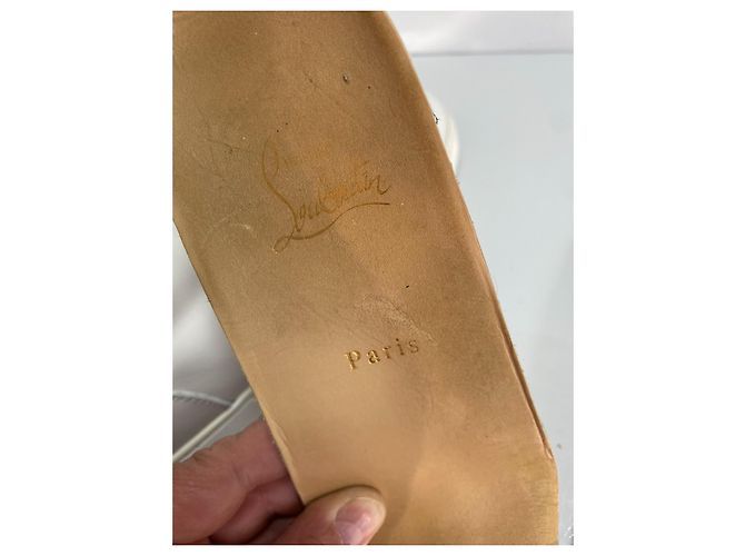 Christian Louboutin Leder Sneaker Weiß - Ansicht 12