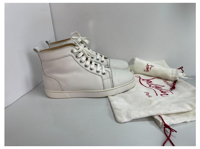 Christian Louboutin Leder Sneaker Weiß - Ansicht 2
