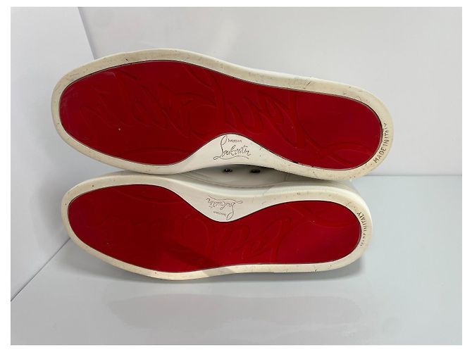 Christian Louboutin Leder Sneaker Weiß - Ansicht 6