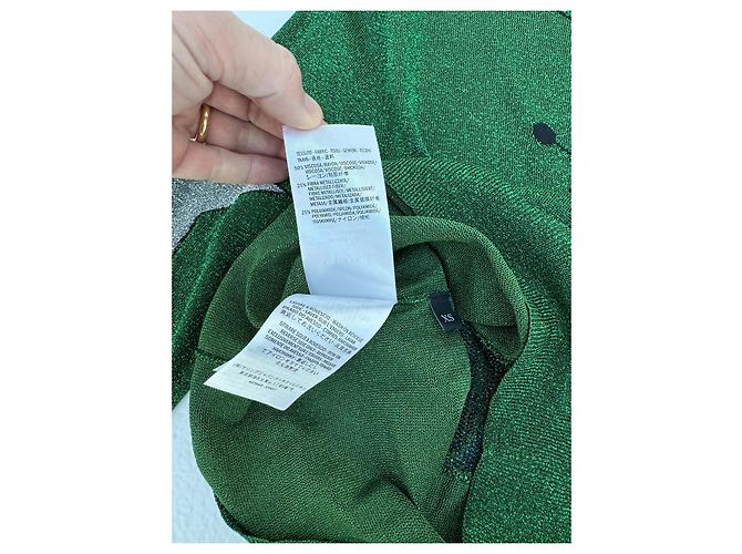 Gucci Suéter de Lurex Alessandro Michele Multicolor Verde - vista 10