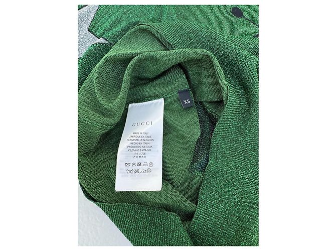 Gucci Suéter de Lurex Alessandro Michele Multicolor Verde - vista 11
