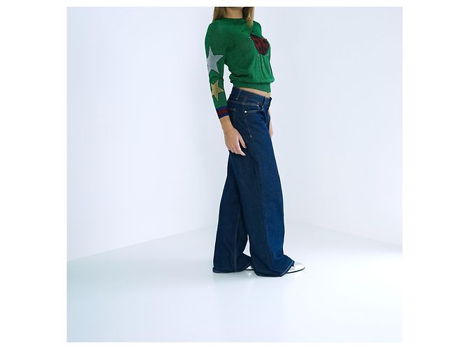 Gucci Suéter de Lurex Alessandro Michele Multicolor Verde - vista 5