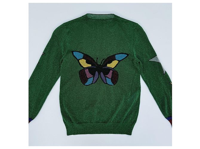 Gucci Suéter de Lurex Alessandro Michele Multicolor Verde - vista 8