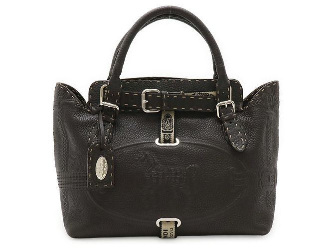 Borsa FENDI Selleria Villa Borghese Marrone scuro - vista 2