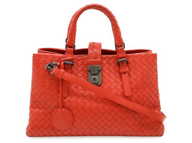 Borsa Roma Intrecciato Piccola di Bottega Veneta - vista 2