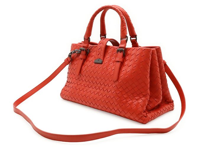 Borsa Roma Intrecciato Piccola di Bottega Veneta - vista 3