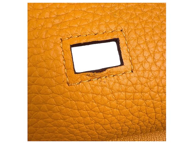 Borsa a Spalla Jypsiere 28 di Hermès Arancione Senape - vista 13