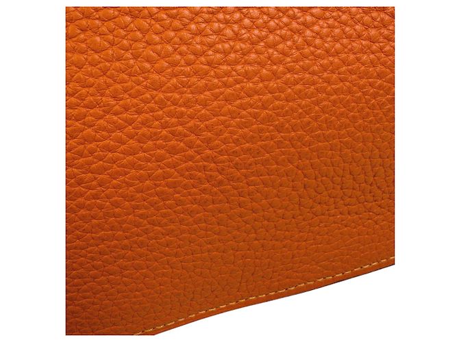 Borsa a Spalla Jypsiere 28 di Hermès Arancione Senape - vista 6
