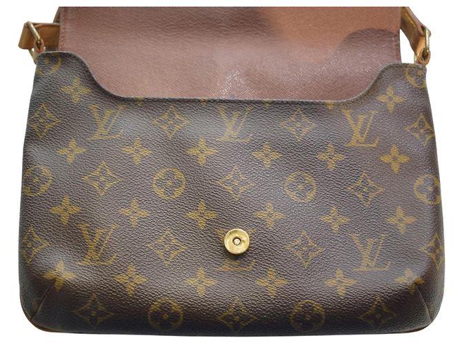 Louis Vuitton Musette Salsa Borsa in Tela Monogram Marrone - vista 18