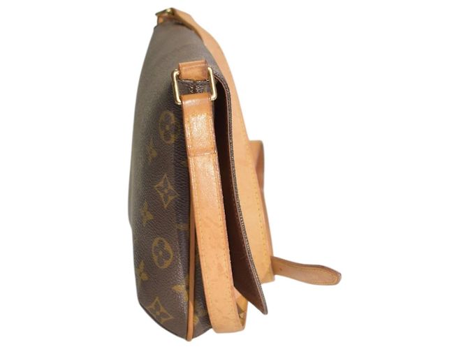 Louis Vuitton Musette Salsa Borsa in Tela Monogram Marrone - vista 3