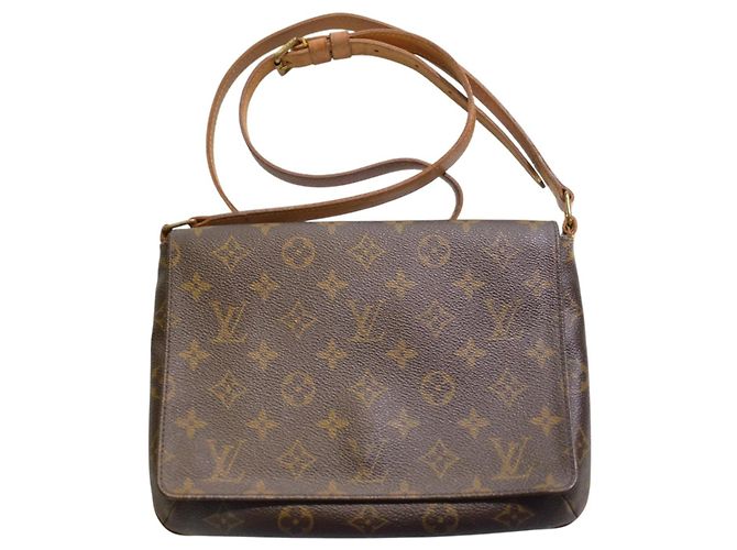 Louis Vuitton Musette Salsa Borsa in Tela Monogram Marrone - vista 6