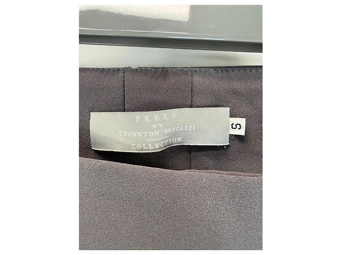 Preen by Thornton Bregazzi Pantalones Gris Oscuro Castaño - vista 2