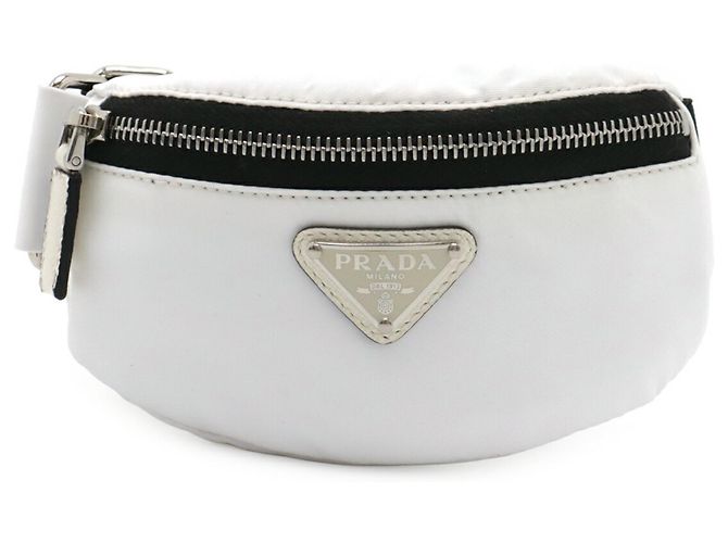 Bolsito de Muñeca Triangle de Prada en Blanco - vista 2