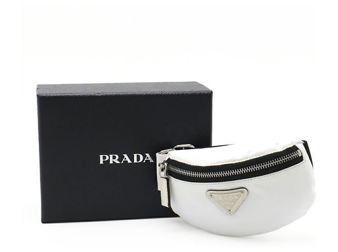 Bolsito de Muñeca Triangle de Prada en Blanco - vista 8