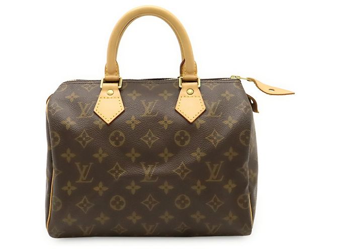 Borsa Louis Vuitton Monogram Speedy 25 Marrone - vista 2