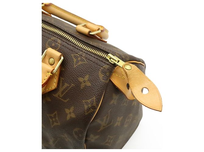 Borsa Louis Vuitton Monogram Speedy 25 Marrone - vista 6