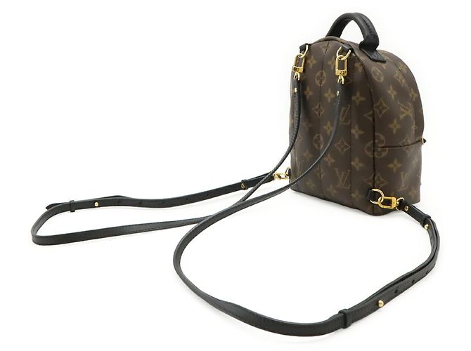 Zaino Mini Palm Springs Monogram Louis Vuitton Marrone - vista 3
